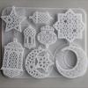 Silicone Crafting Mold Moon and Star Pendant Making Molds Silicone Crafting Supply Eid Theme for Jewelry and Home Decors