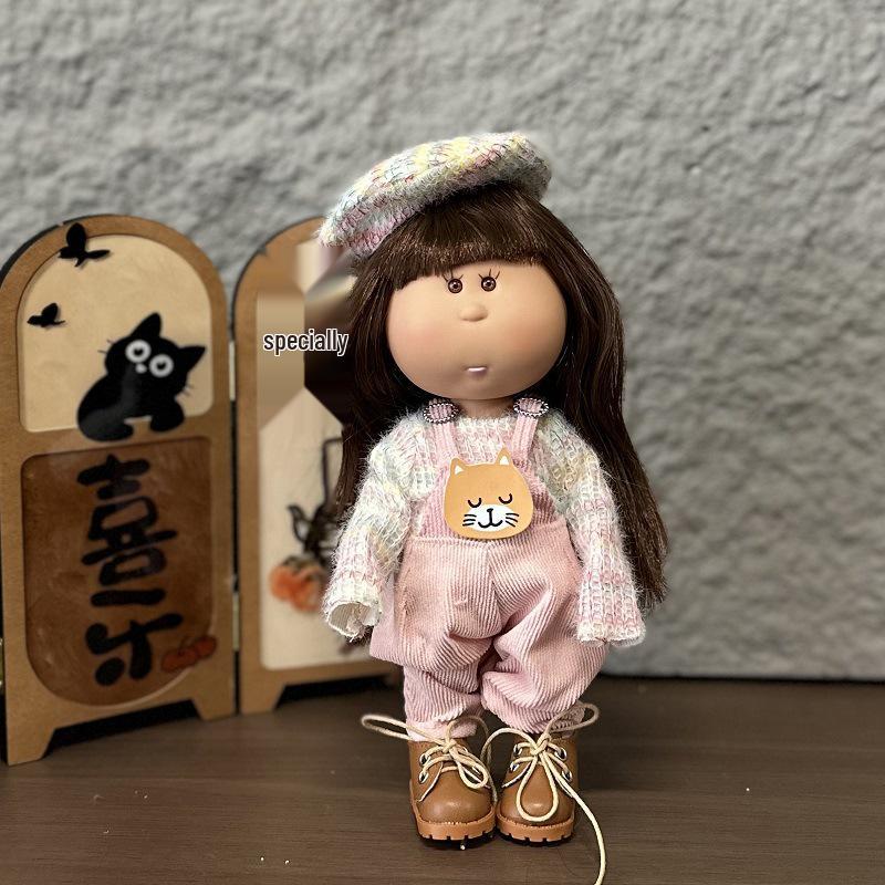 Mia Spanish 24cm Handmade BJD Waldorf Doll with DIY Replacement Clothes