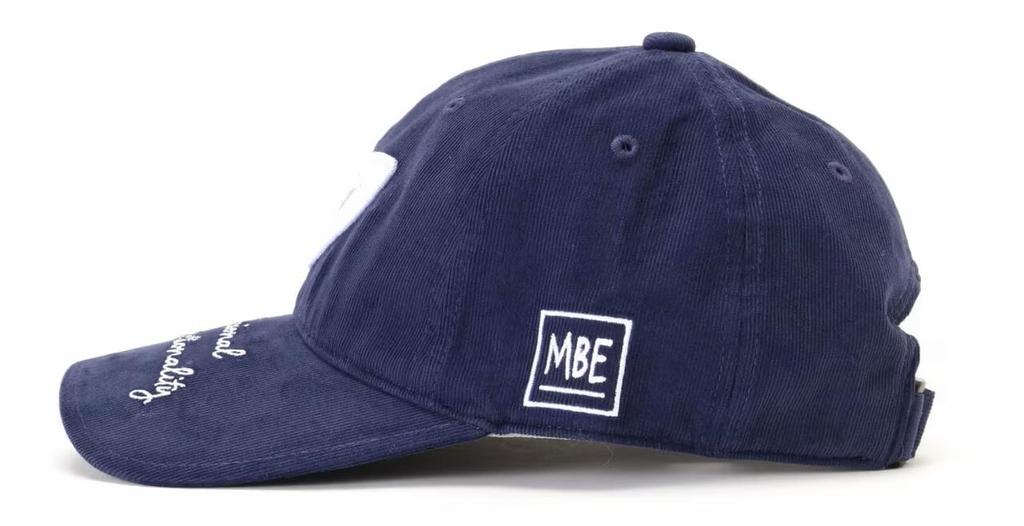 [Master Bunny] Women's Corduroy Cap (Long Brim, Adjustable Size)  Golf Hat  758-4287902 120Navy FR