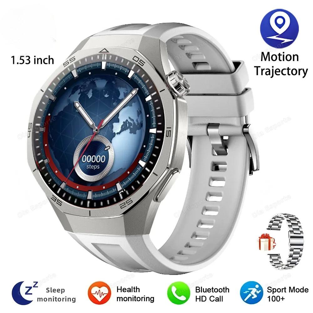 New Watch 5 GPS Track Smart Watch Men 360*360  Screen Bluetooth Call Waterproof ECG Health Monitor Man Sports Smartwatch