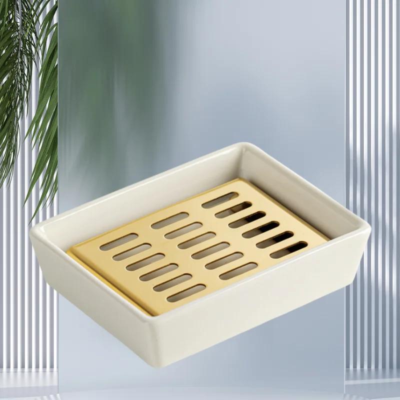 Soap Dish with Drain Household Soap Box Soap Holder