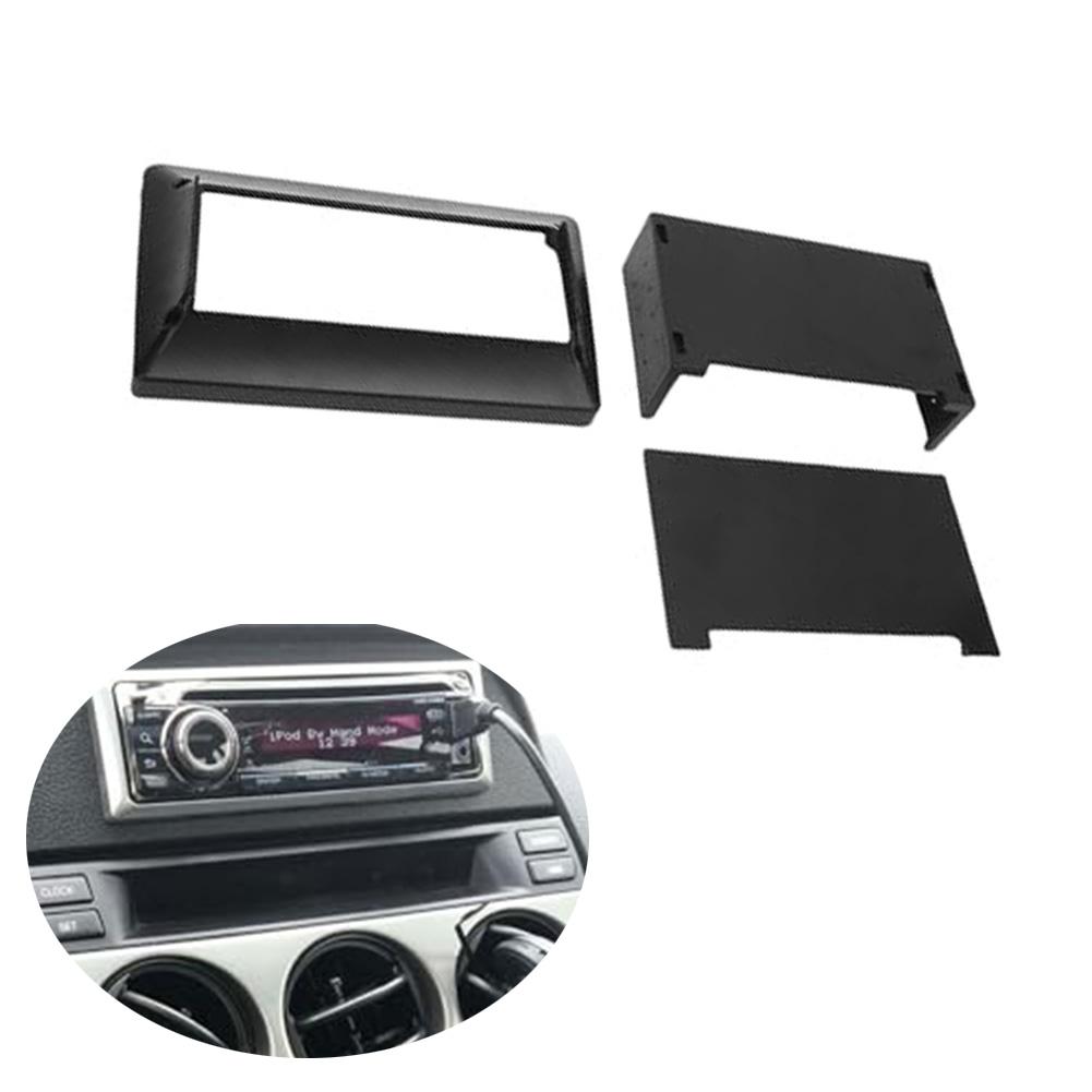 For 1DIN to 9 inch or 10.1 inch Car Audio Mounting Fascia Kit ABS Plastic Frame for Horizontal Head Unit Dashboard Fit