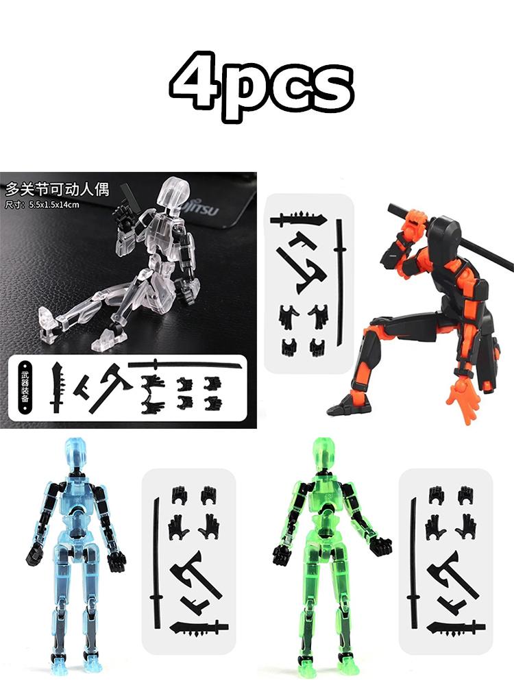 2/3/9PCS-Lucky Puppets 13 Doll,Multiple Styling Combinations Robot Model,Cheap Holiday Gift,Cool Robot Doll Desktop Decoration