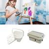 Handheld Multiple Layer Brush Cleaning Bucket For Artists Students Smooth Interior Permanent Substance Not Toxic Exemplary For Travel Studio School
