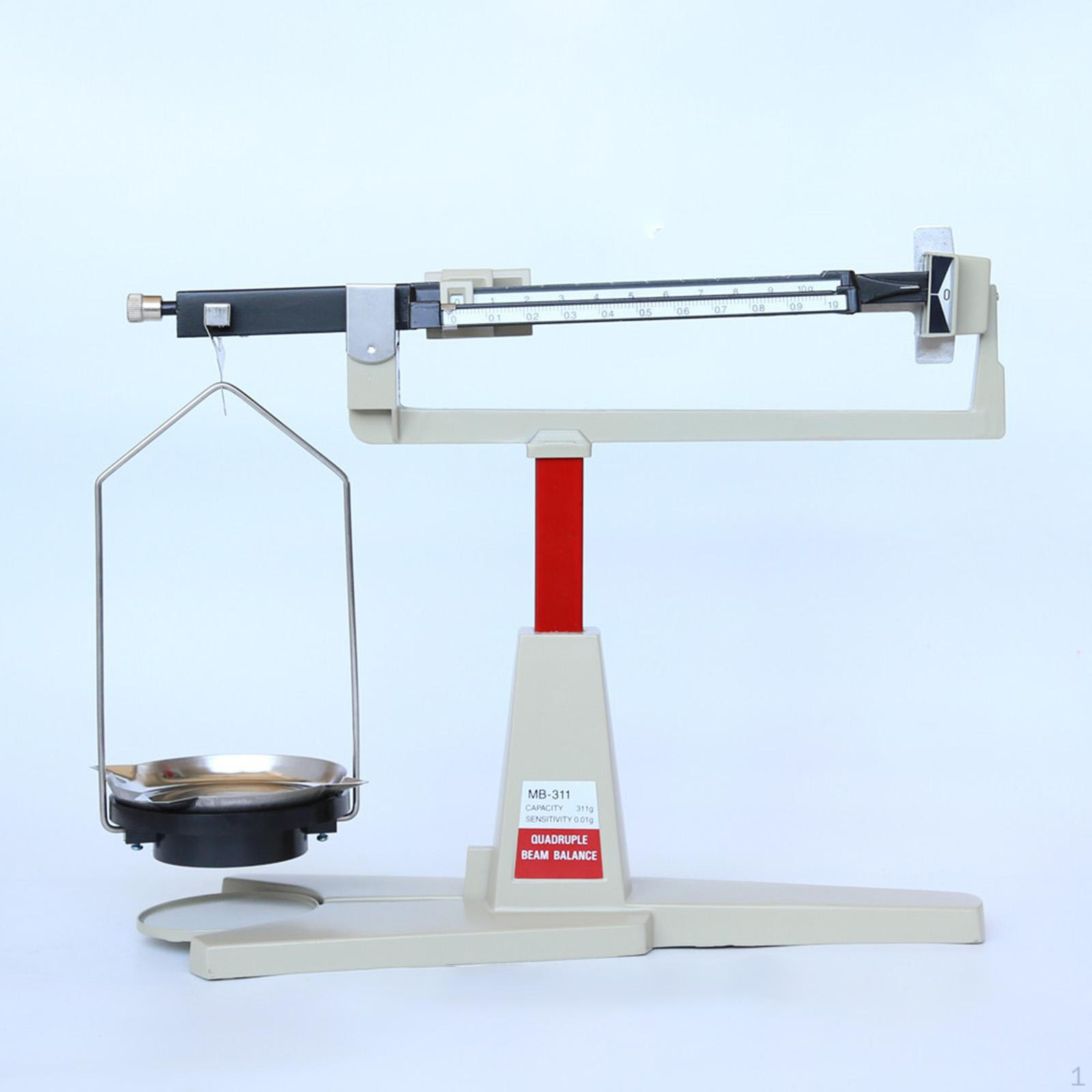 

Mechanical Quadruple Beam Balance Compact Laboratory Weighing Scale 0.11G - 311G