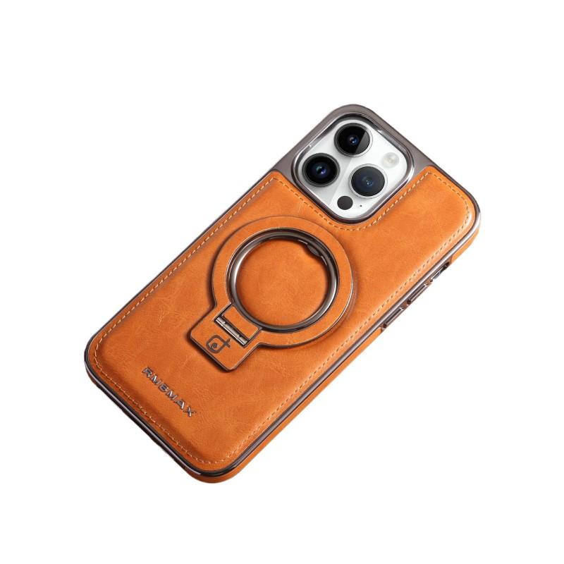 Magnetic Stand Phone Case IPhone 17 18 Pro Max Premium Leather Business Shockproof Cover Men
