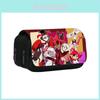 Hazbin Hotel Anime Characters Print Double Layer Stationery Storage Bag For Students And Artists