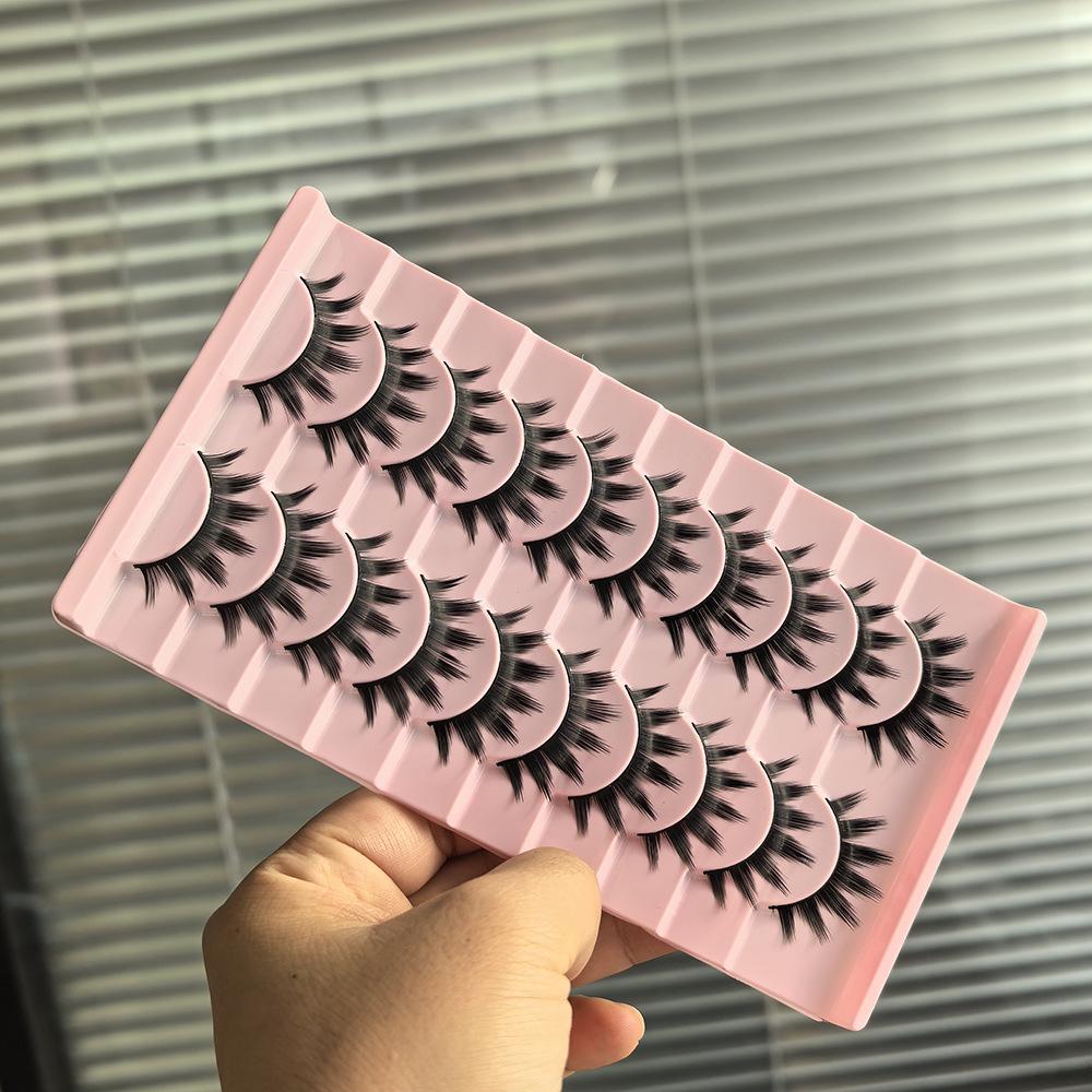 10 Pairs Thick Style Big Demon Barbie Cosplay False Eyelashes with Durable Stem