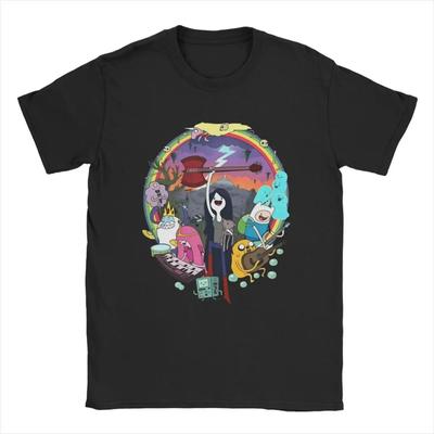Adventure Cartoon Times Lustige Herren T-Shirts Humor Anime Fantastische T-Shirts Kurzarm Rundhals T-Shirts Baumwolle 4XL 5XL Merch