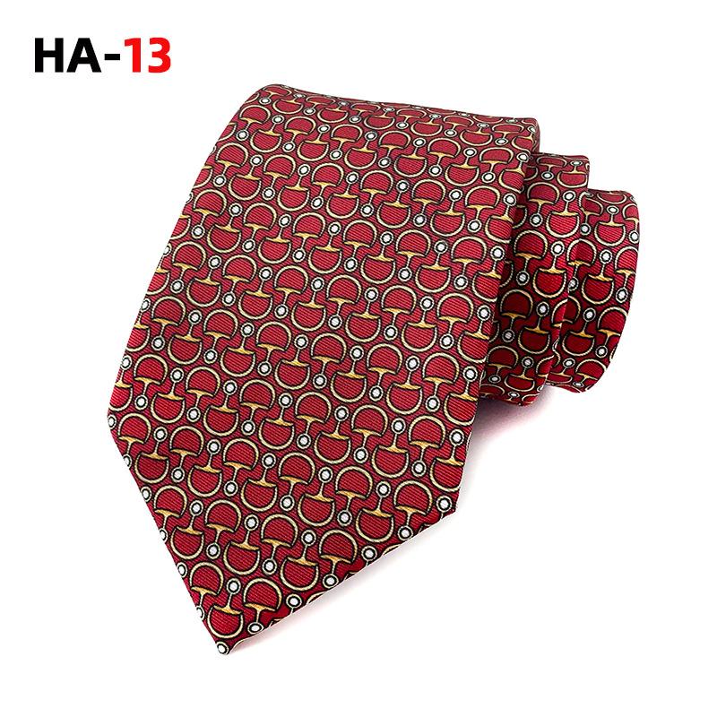 Mode Retro Druck Imitation Seide Stoff Herren Krawatte