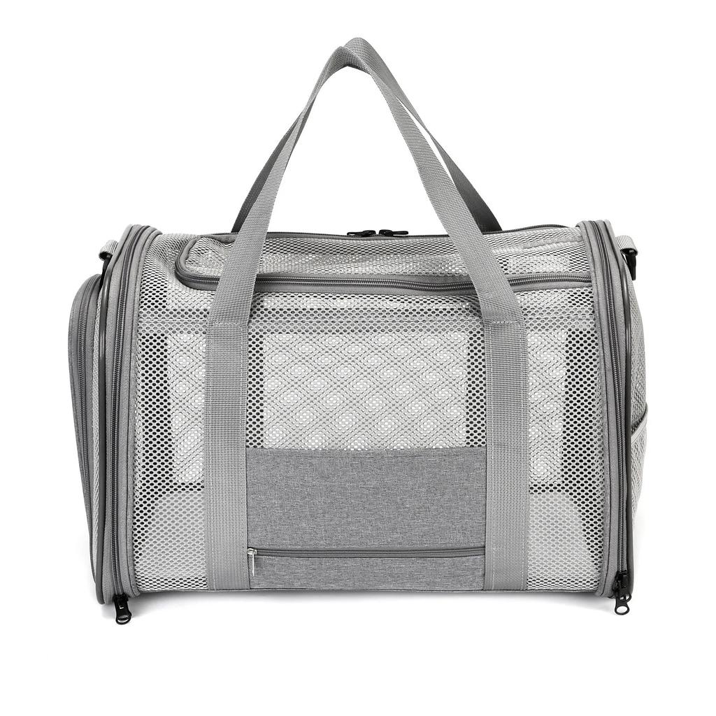 Foldable Cat Carrier Backpack, Portable Breathable Pet Travel Bag With Mesh Window For Small Cats