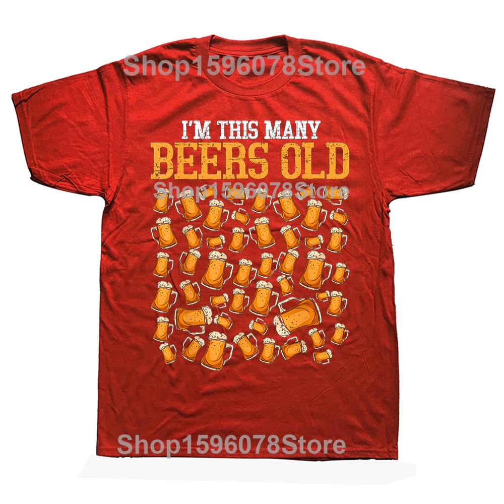

Funny Vintage 50 Year Old Beer Drinking Graphic Tshirt Men Women Hip Hop Oversized T Shirt 100 Cotton Comfort Tshirts S