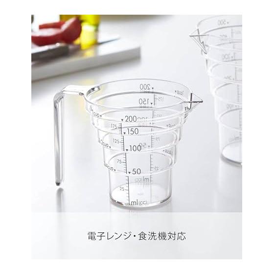 Yamazaki Jitsugyo Tiered Measuring Cup Layer 200ML Clear 2546