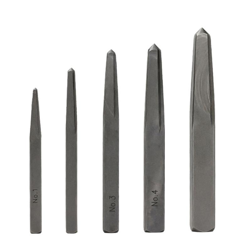 Square-Shaped Screw Extractor Kit for Crossed, Hexand Flat Screws