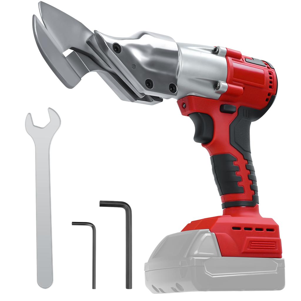 400W Cordless Metal Shear Brushless Electric Metal Scissors 360 Degree Pivoting Head for Milwaukee 18V Battery (No Battery)