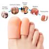 Gel Toe Caps, Big Toe Guard Cushion Toe Protectors for Blisters, Corns, Calluses, Toe Sleeve Protectors for Ingrown Toenails, 10 Pairs