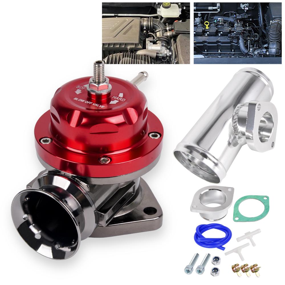 Bartoo-Alüminyum Tip-RS Turbo Blow Off Valfi Evrensel 2.5" 63mm BOV Flanş Boru Kiti ile BOV129