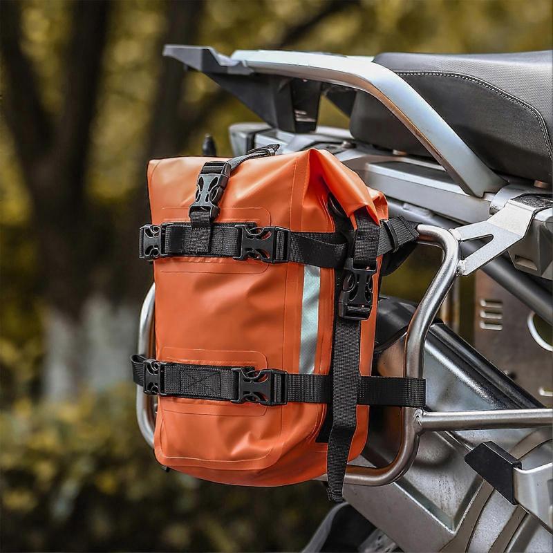 Universelle 5L Wasserdichte Motorrad Sturzbügel Tasche Seitenrahmen Aufbewahrungstasche für Fahrwerkzeuge Zubehör