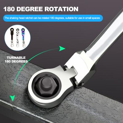 Chiave a cricchetto EDC Cacciavite Accessorio Dimensioni compatte Portatile Ampiamente usato Telescopico Portachiavi Chiave a cricchetto Strumento da campeggio