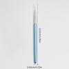 3-Piece Nail Art Fine Liner Brush Set with Metal Handle