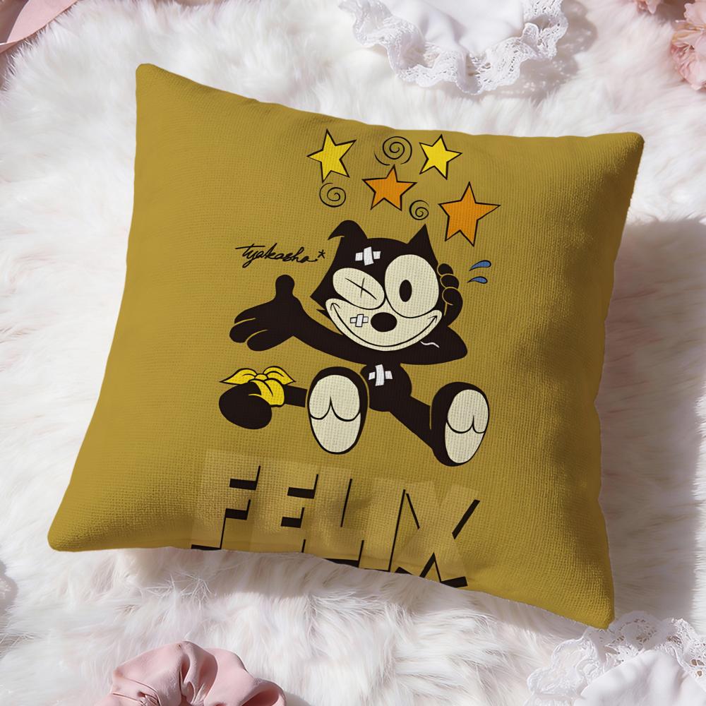 cute f-Felix the Cat Cushion Cover Premium Comfort Reversible Pillow Cove -Two in One Design for Any Room & Car Interior