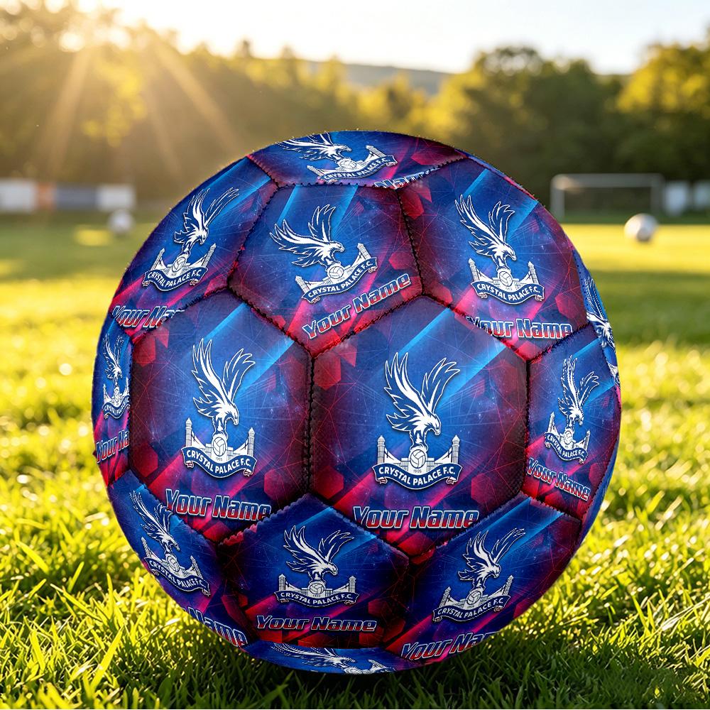Balón de Fútbol Personalizado Talla 5 Patrón Crystal Palace Juego al Aire Libre Deporte Regalo