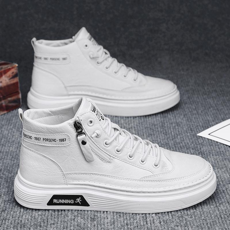 Ny mote Høst Og Vinter Høytopp for menn Martin Boots Studenter Mann Gutter Trending Soft Sole Arbeidssko Arbeidsbeskyttelse Martin Sneakers