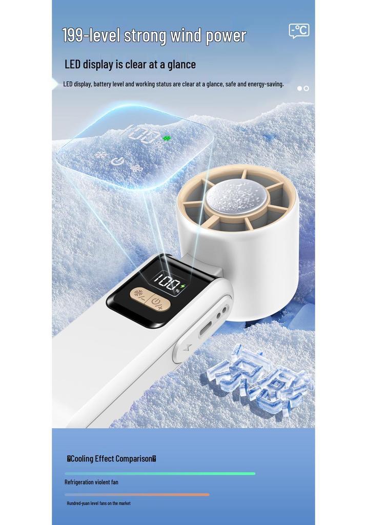 Handheld Ice Pack Mini Fan: Portable Outdoor Cooling Gadget