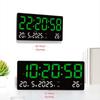 Time/Date/Week/Temp Display Digital Wall Clock 12/24H Electronic Table Clock  Living Room