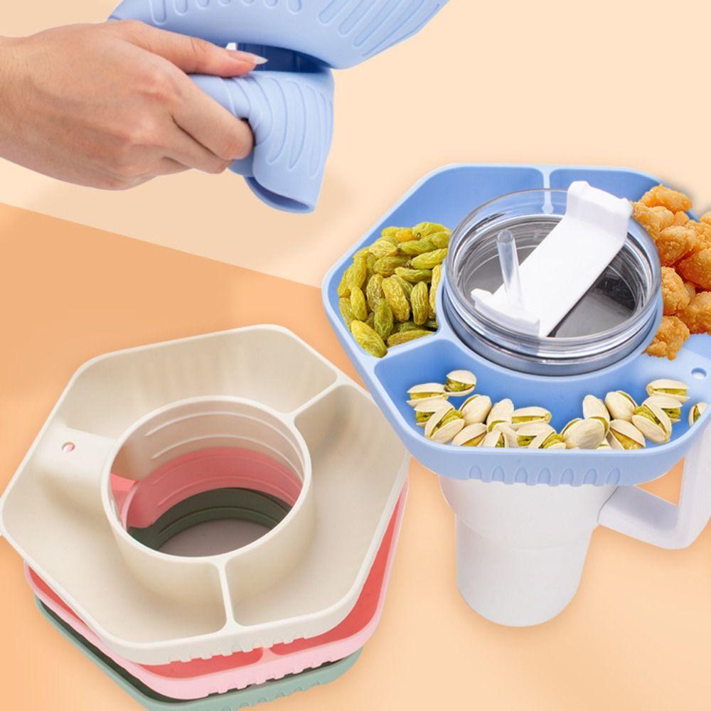 

Силиконовая миска для закусок для попкорна, контейнер для закусок, чашка для закусок, напитков, чаша для Кубка Стэнли, 40 унций