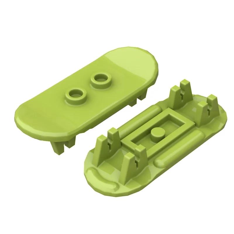

MOC 10PCS 42511 Utensil Skateboard Wheel Holders Building Blocks Kit 2496 Deck Trolley Bricks DIY Particle Toy Children Kid Gift лаймовый
