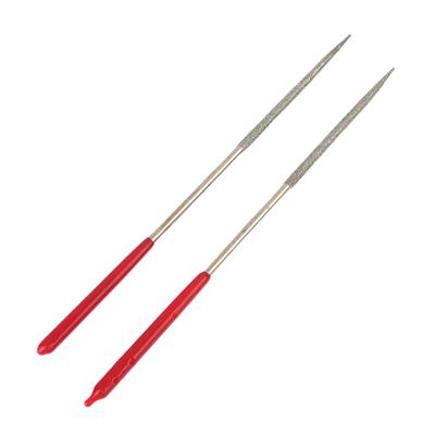 2pcs 3mm Round Emery Files 140mm Length for Electronics For Mechanics Use