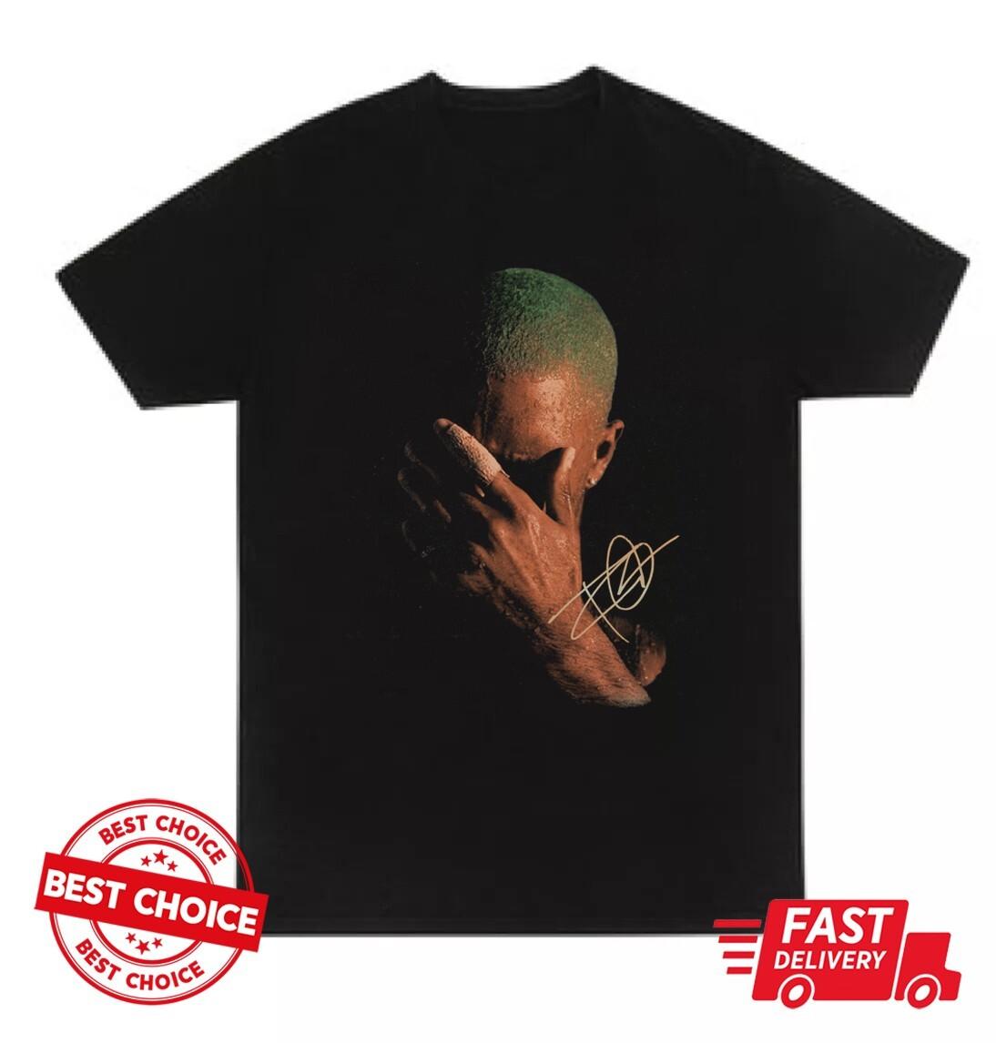Frank Blond Ocean Signature Unisex Black T-shirt, shirt For Fans Frank Ocean S