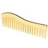 No Handle Wide Tooth Comb Large Size Gold Color Detangling Comb Wide Tooth Design Professional Salon Comb Home Use