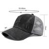 Summer Men Breathable Mesh Baseball Cap Outdoor Sports Running Snapback Cap Women Sunscreen Hat Ponytail Panama Cap Dad Hats