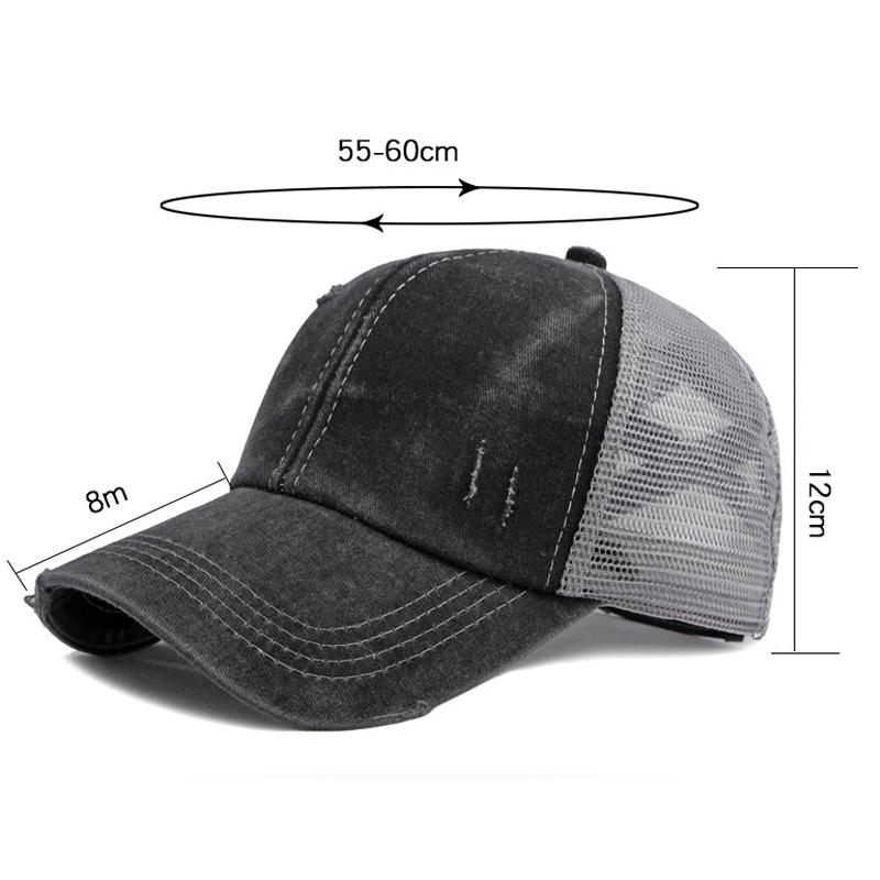 Summer Men Breathable Mesh Baseball Cap Outdoor Sports Running Snapback Cap Women Sunscreen Hat Ponytail Panama Cap Dad Hats
