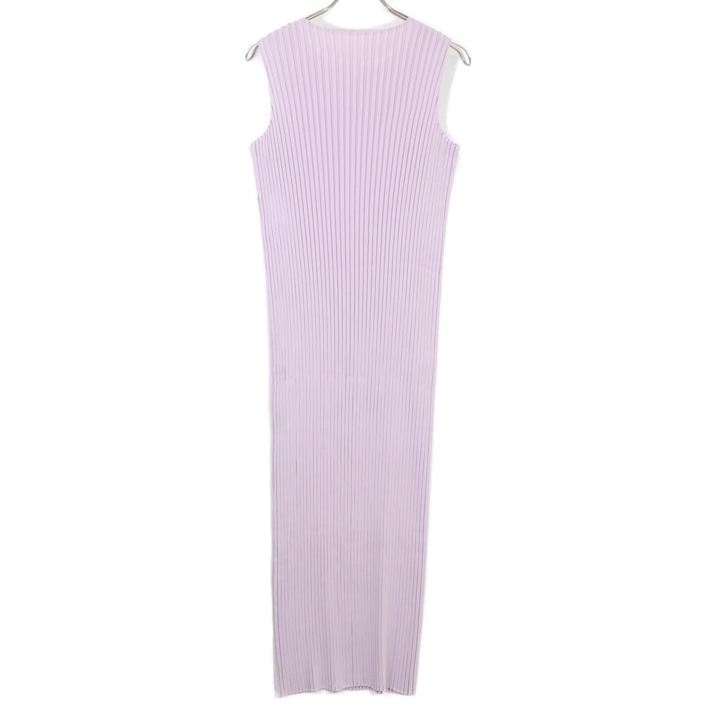 ISSEY MIYAKE 25 Stainless Steel Wisteria Purple Pressed Flora Solid Plats Dress Dress 2 pinkUsed