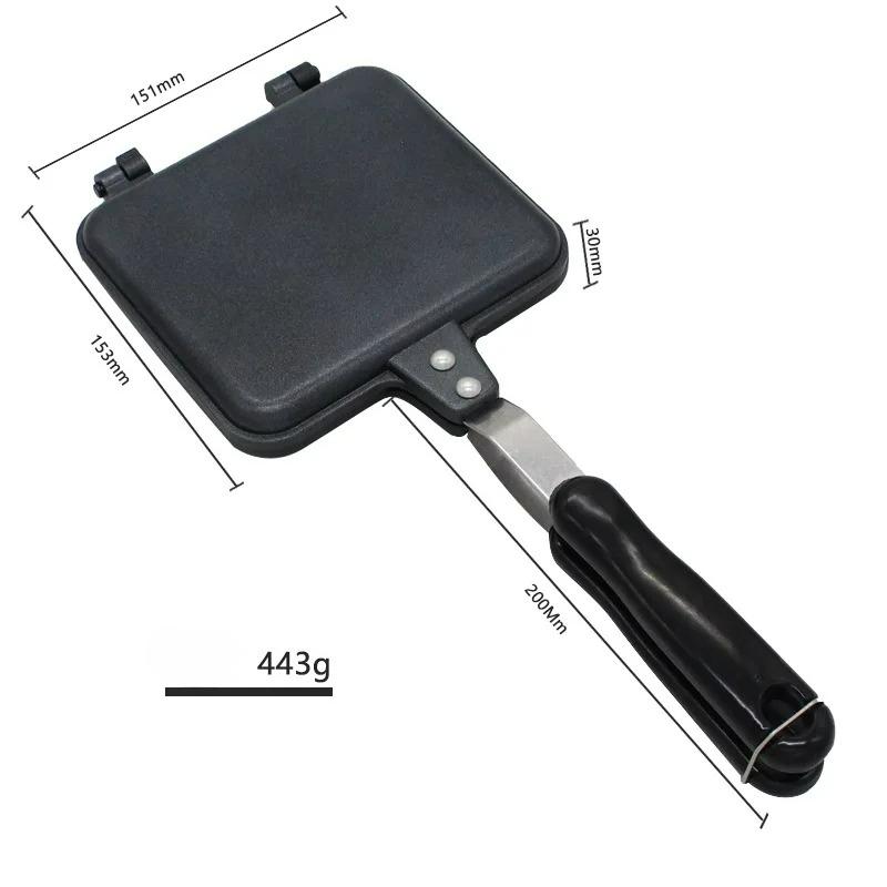 Aluminum Alloy Sandwich Maker Pan Non-Stick Sandwich Grill Pan Household Detachable Hot Sandwich Maker Double Sided pancake pan