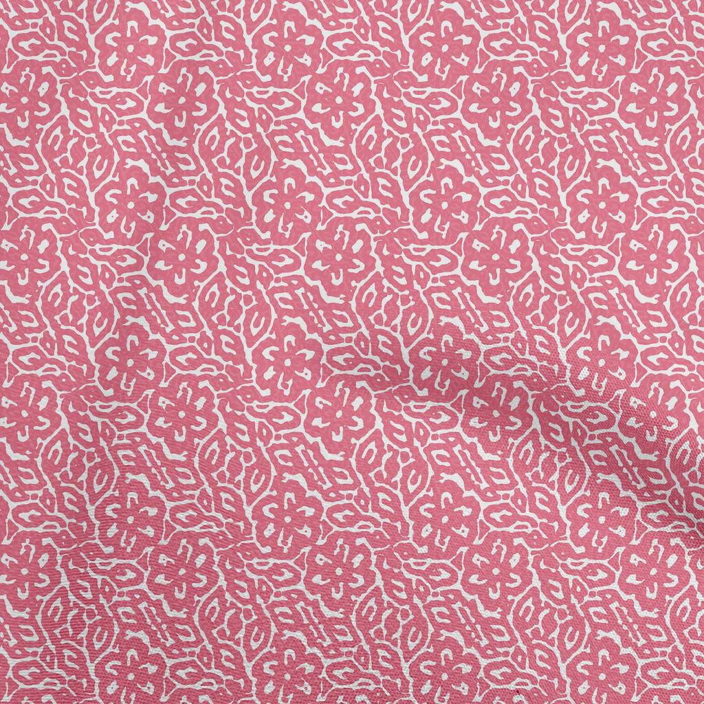 oneOone Cotton Flex Forest Green Fabric Asian Dabu Print Fabric For Sewing Printed Craft Fabric By The Yard 40 Inch