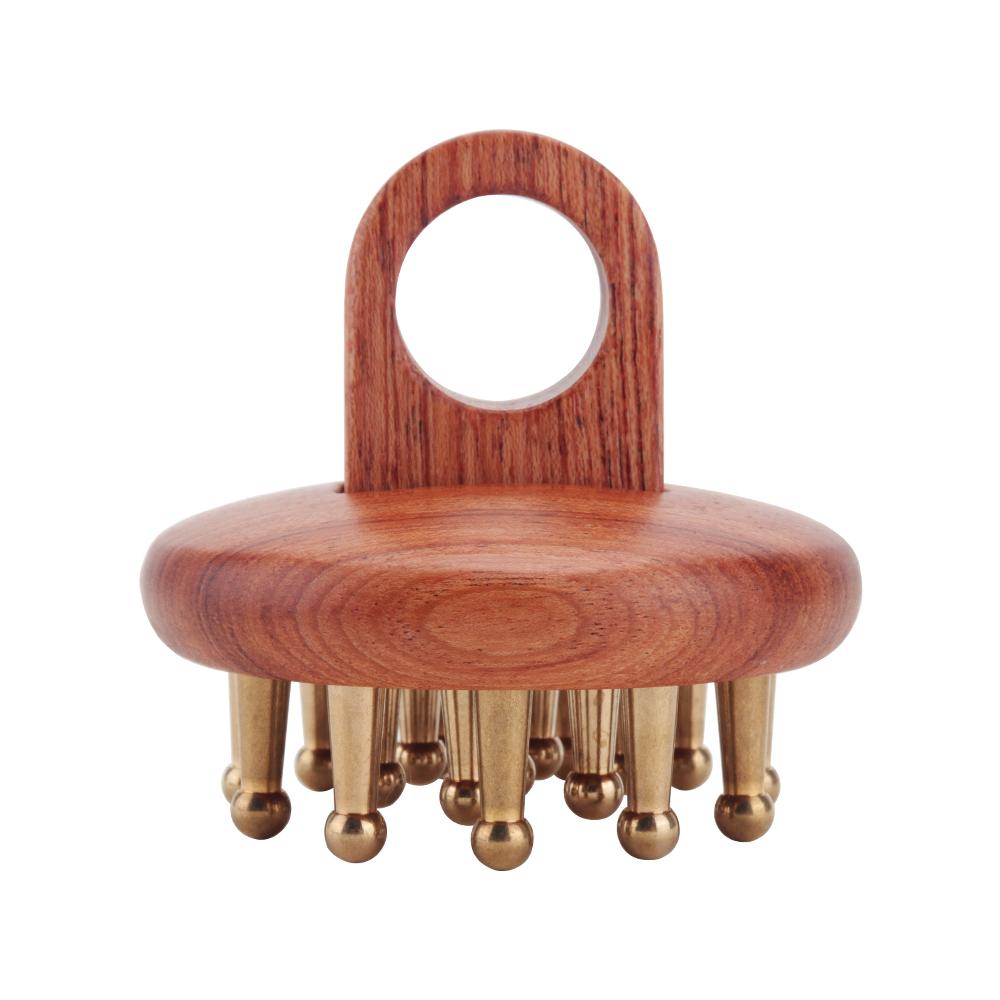 

Головка для массажа меридианов, массажный инструмент гуаша, медная деревянная массажная расческа, массажер для скребкового массажа, циркуляционный массажер, антистатический Copper Wooden Comb