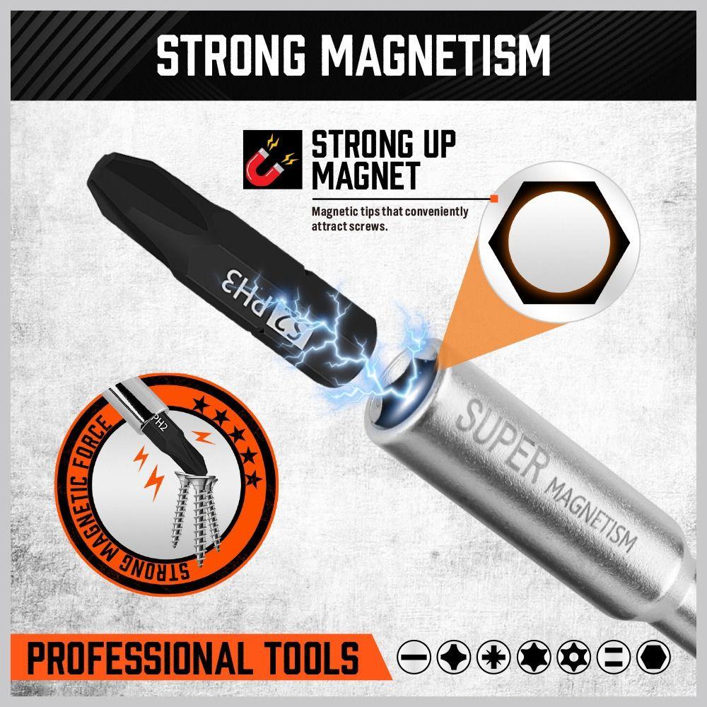 Built-in Magnet Screwdriver Set Cross Shaped Multifunctional Screwdriver Screw Removal