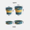 Portable Folding Washing Bucket Home Car Use Plastic Outdoor Fishing Thickened Folding Bucket