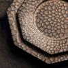 Keramikas vakariņu šķīvis restorāns Neregulāras tekstūras plakans šķīvis steika šķīvis Makaronu šķīvji Deserta šķīvji Uzkodu šķīvji Mājas galda piederumi