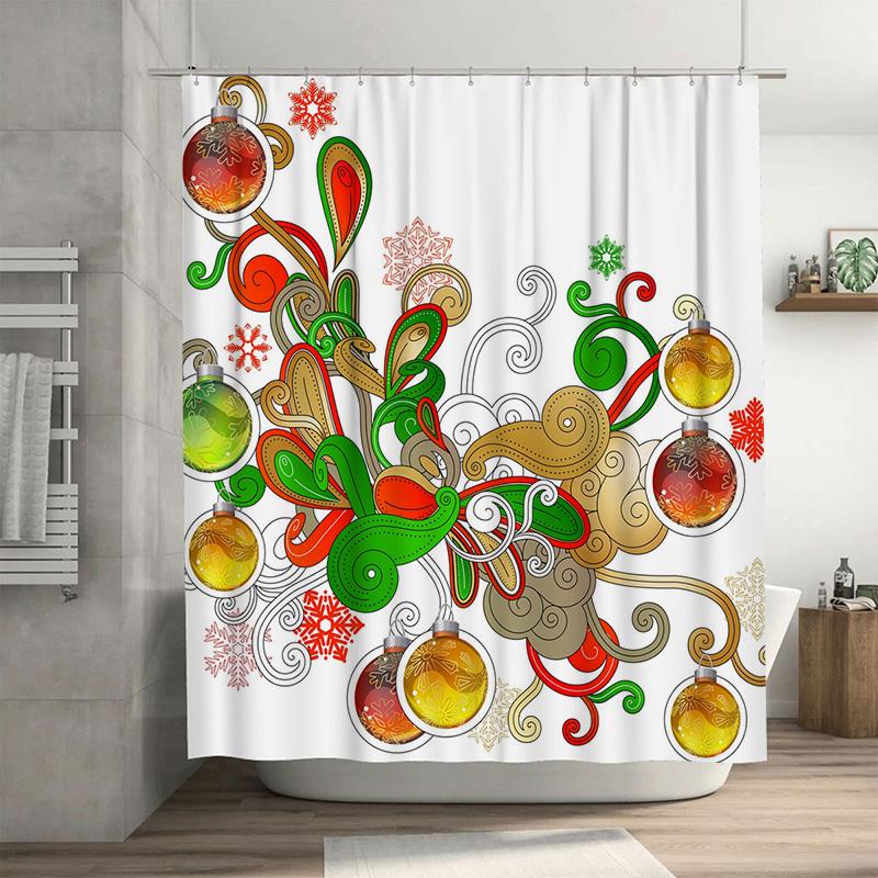 

Tu Vintage Botanical Shower Curtain Floral Patterned Fabric Bathroom Decor Farmhouse Rustic Nature Themed Waterproof Curtains W60H190(CM)-1 Pcs