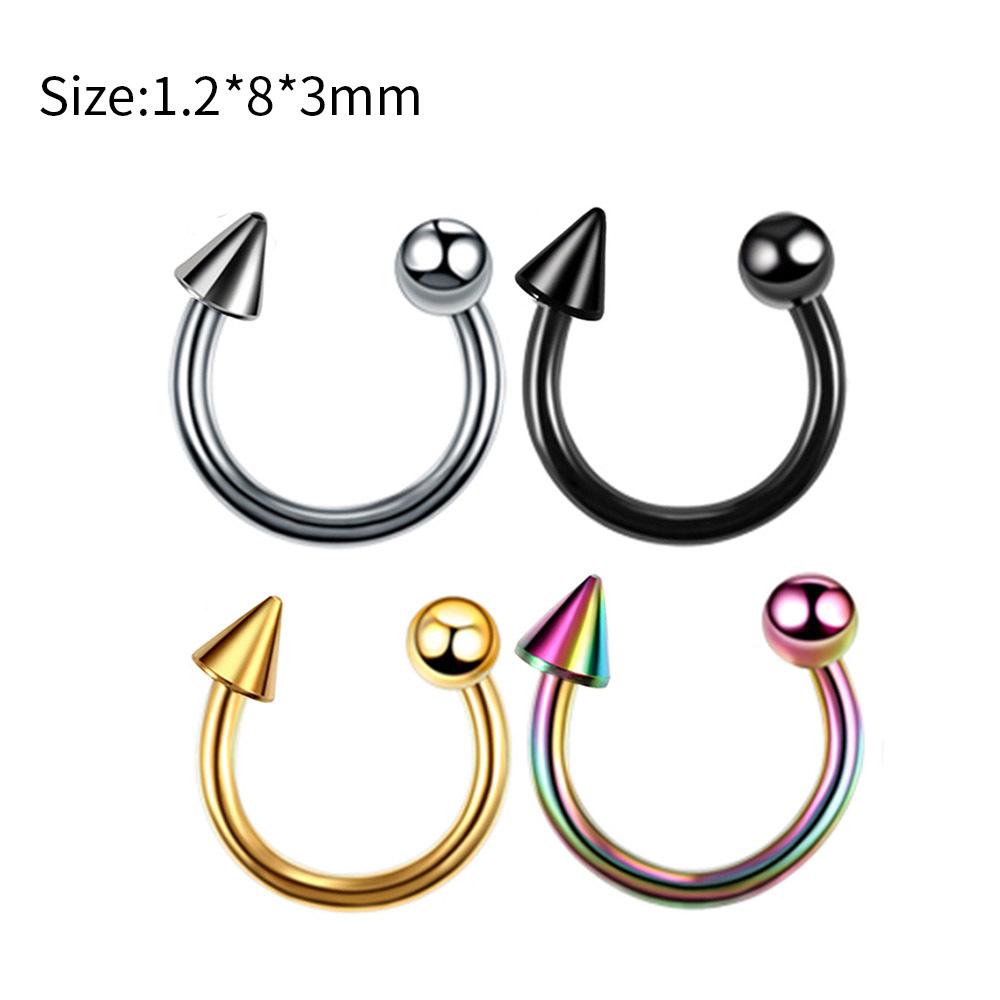 4Pcs Stainless steel piercing accessories - eyebrow piercings, lip piercings, body piercing accessories