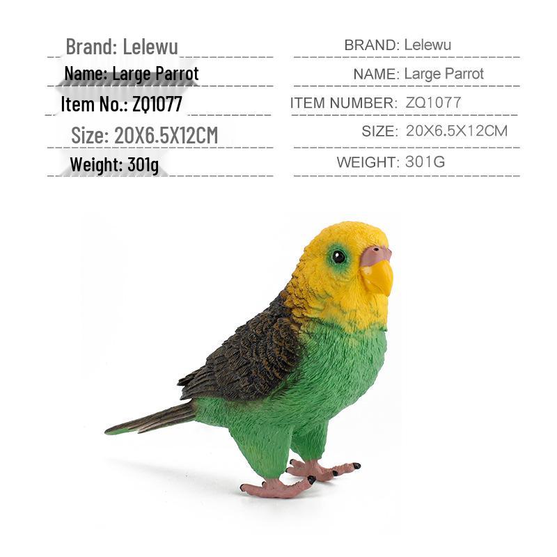 Top-Selling Static Parrot Models: Budgerigar, Macaw & Cockatoo Figurines
