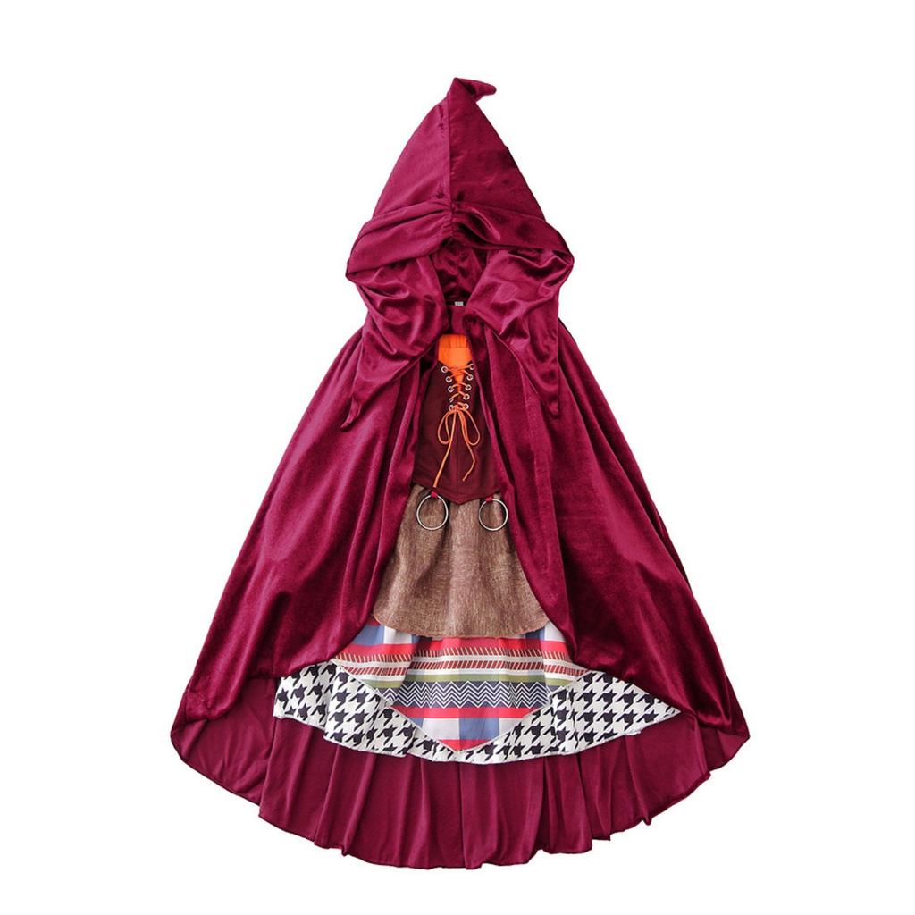 Kinder Rotkäppchen Umhang Kleid Kostüm für Halloween