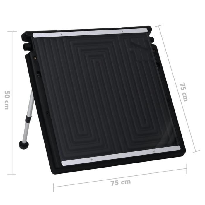 VidaXL Panneau de chauffage solaire de piscine 75x75 cm 313987