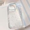 Starry Dots Transparent Drop-Proof Phone Case for iPhone 15 Pro/16 Pro Max