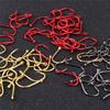 FISH KING 100pcs/lot High Carbon Fishing Hook   1#-12# ISEAMA with Eye Carp Catfish Anzol Peche Japan Tackle Fishing
